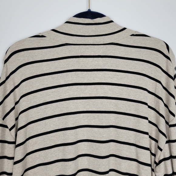 NWT Citizens of Humanity Selma Striped Turtleneck Top in Oatmeal Striped Size XL - Picture 8 of 14